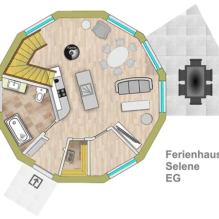 Kugelhaus Selene - Ruhiger Rueckzugsort In Sanfter Architektur Feriehus